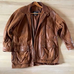 Men’s Extra Soft Lamb Leather Jacket Size L - Vintage